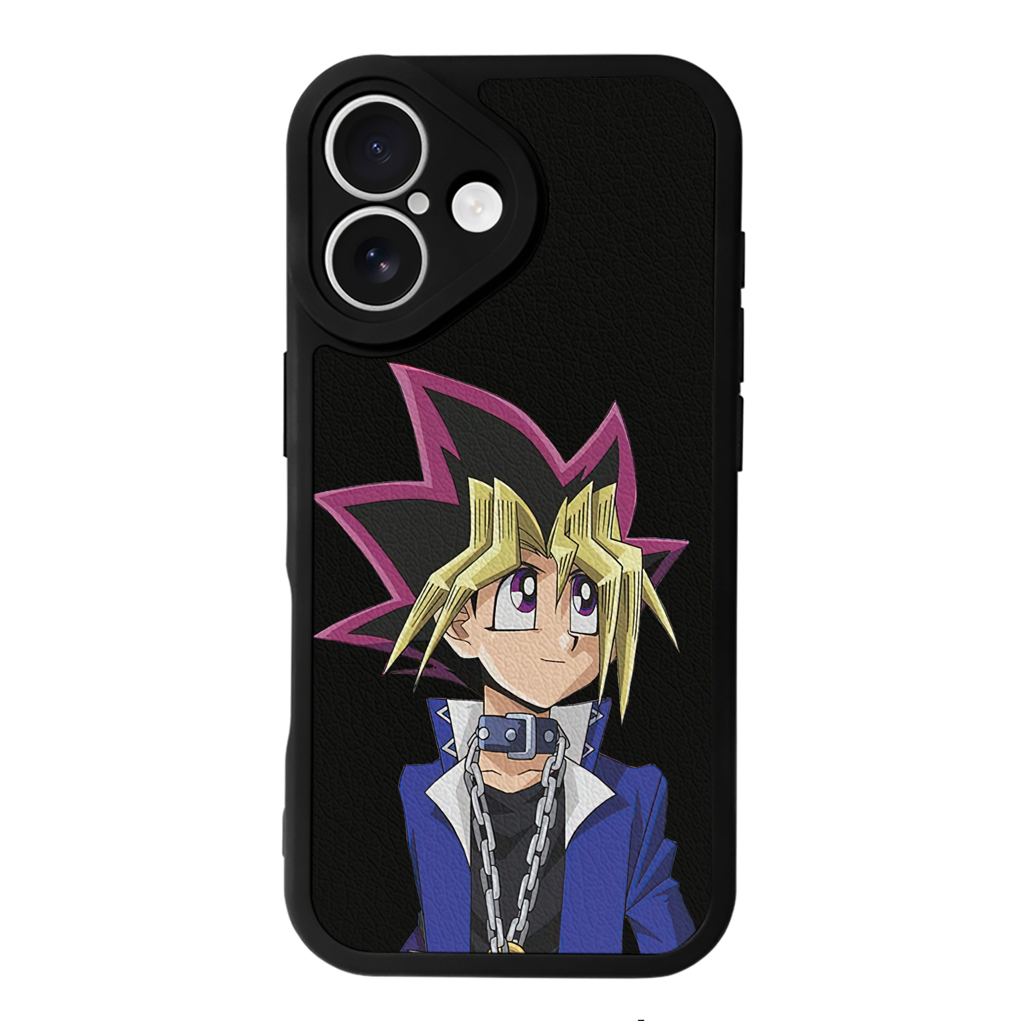 遊☆戯☆王 Yu-Gi-Oh! 【iPhone 16シリーズ対応】シリコンスマホケース（レザー調） 材質：シリコン